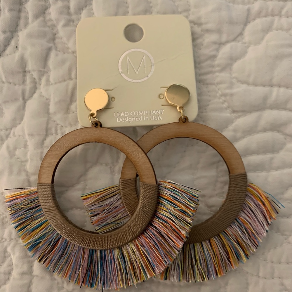 Brand New Fringe Hoop Earrings